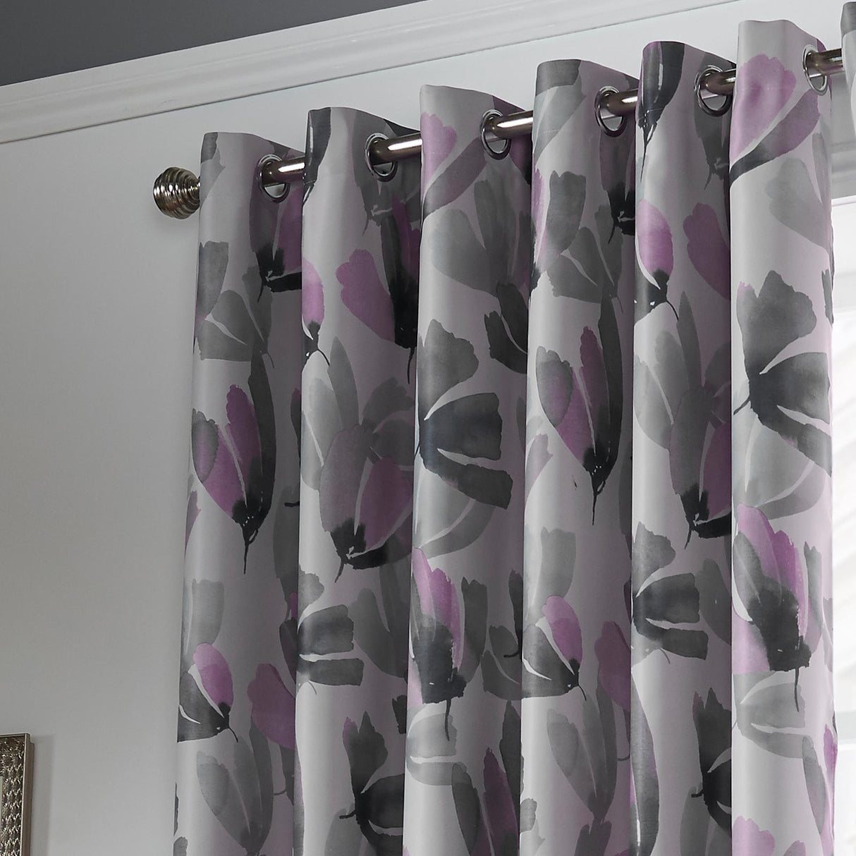 Amsterdam Thermal Eyelet Curtains Purple Eyelet Curtains Alan Symonds