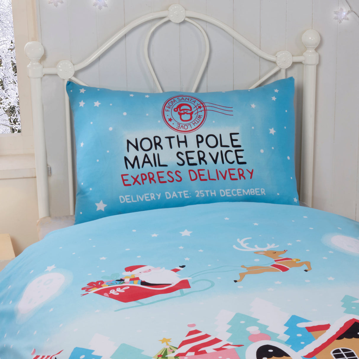 Gingerbread Town Duvet Cover Set by Rapport Home