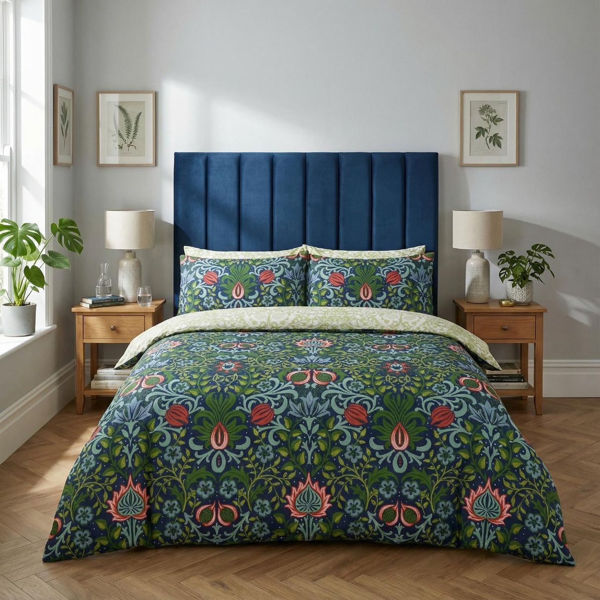 Heritage Flora Duvet Cover Set by Rapport Home