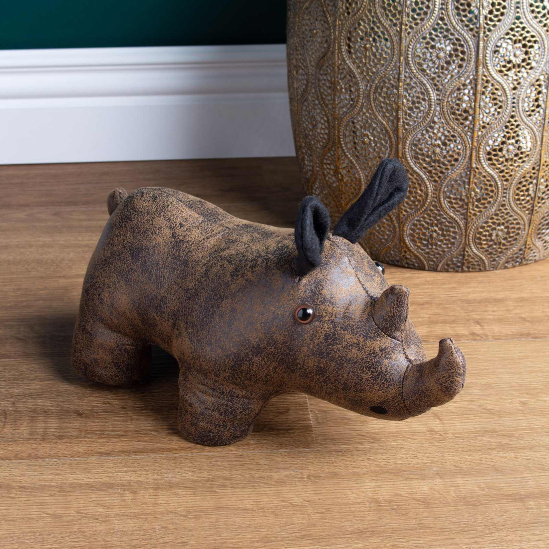 Rhino Faux Leather Doorstop