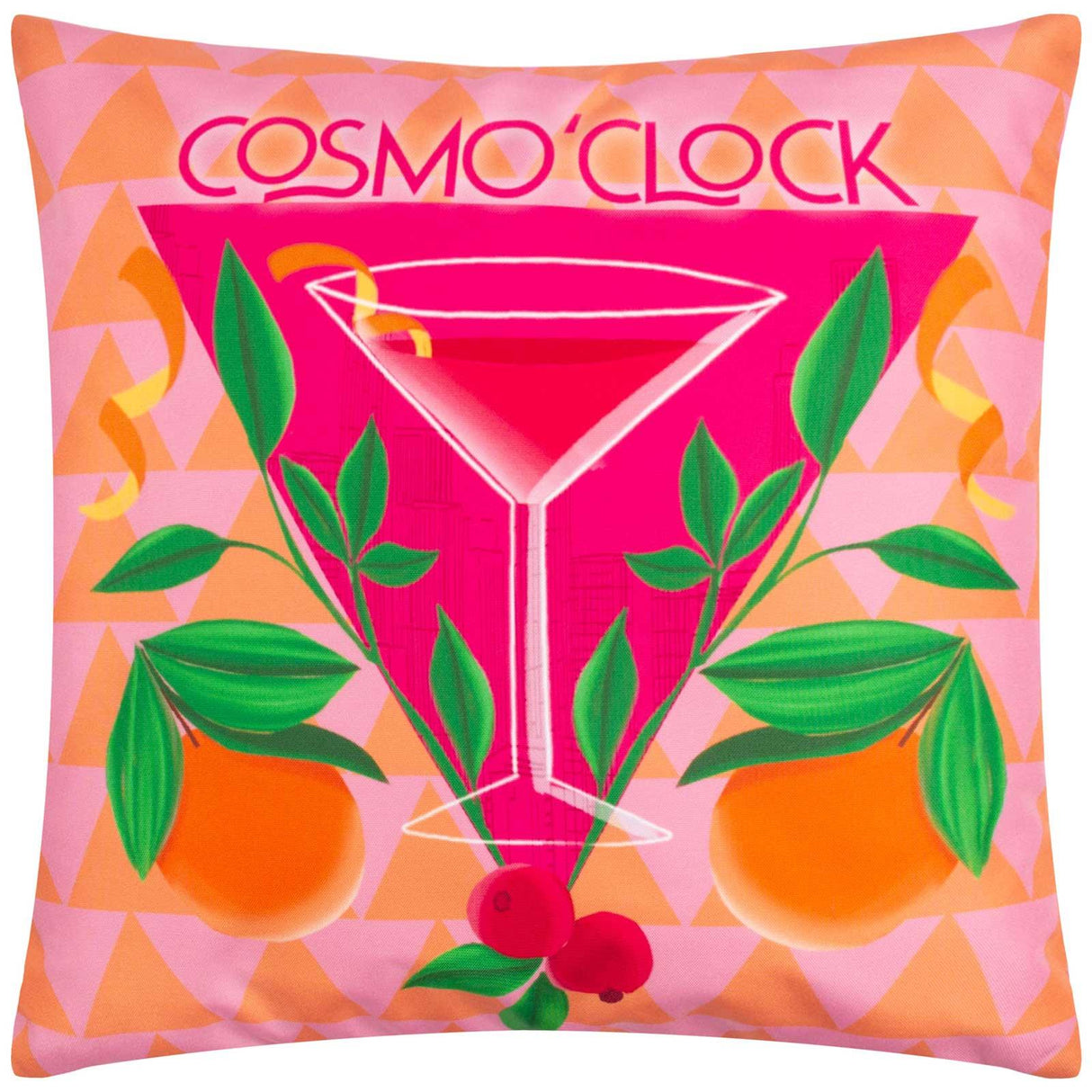 Cosmo O'Clock Outdoor Cushion Cover 17" x 17" (43cm x 43cm) by furn. 2