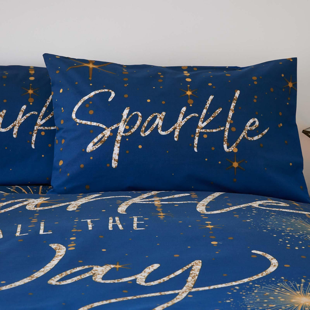 Christmas Sparkle Duvet Cover Set by Catherine Lansfield