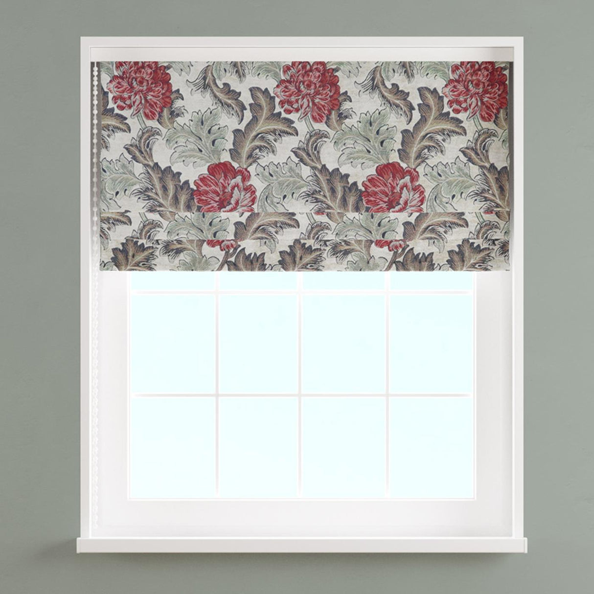 Harrington Red Earth Made To Measure Roman Blind by Style Furnishings