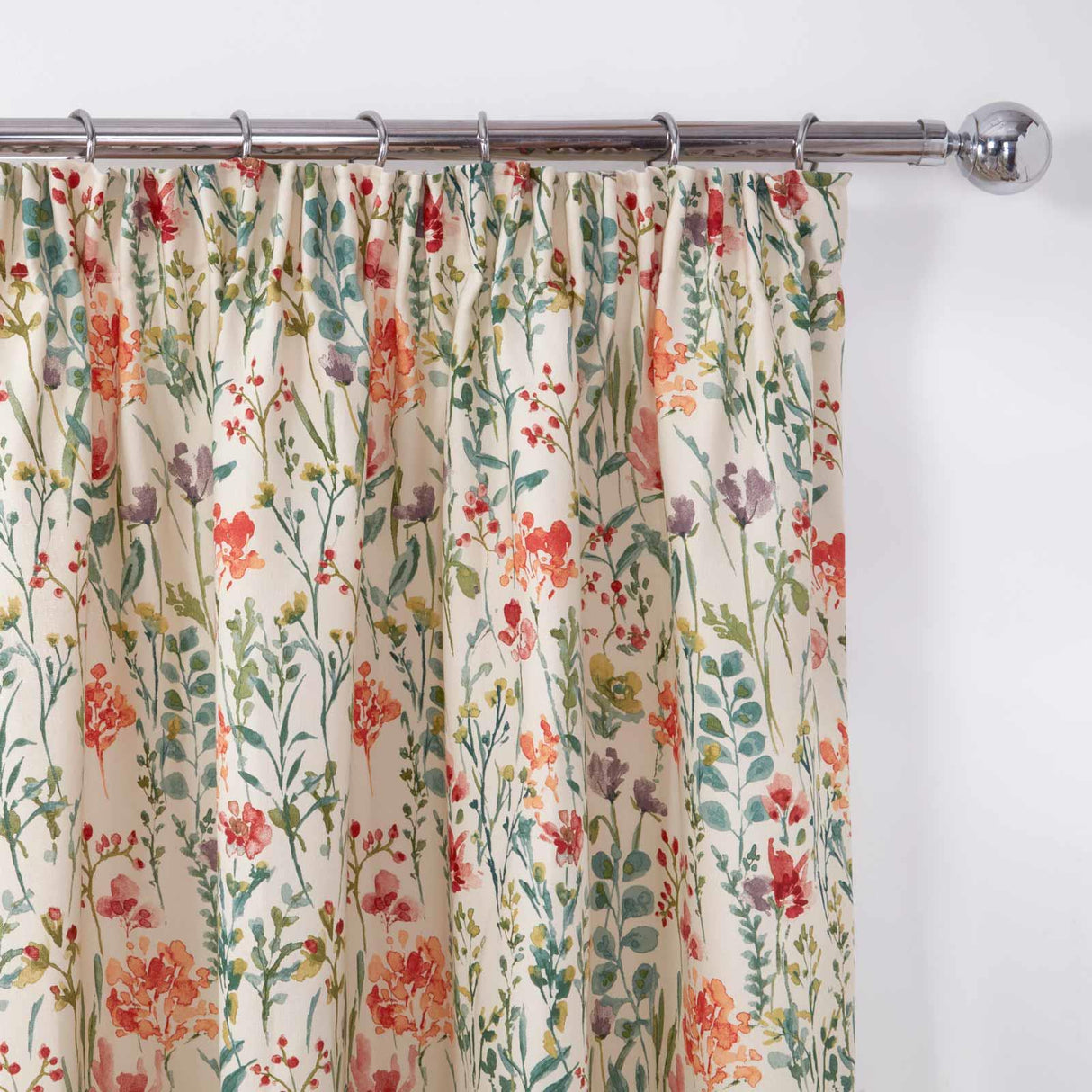 Amaryllis Floral Tape Top Curtains by Sundour