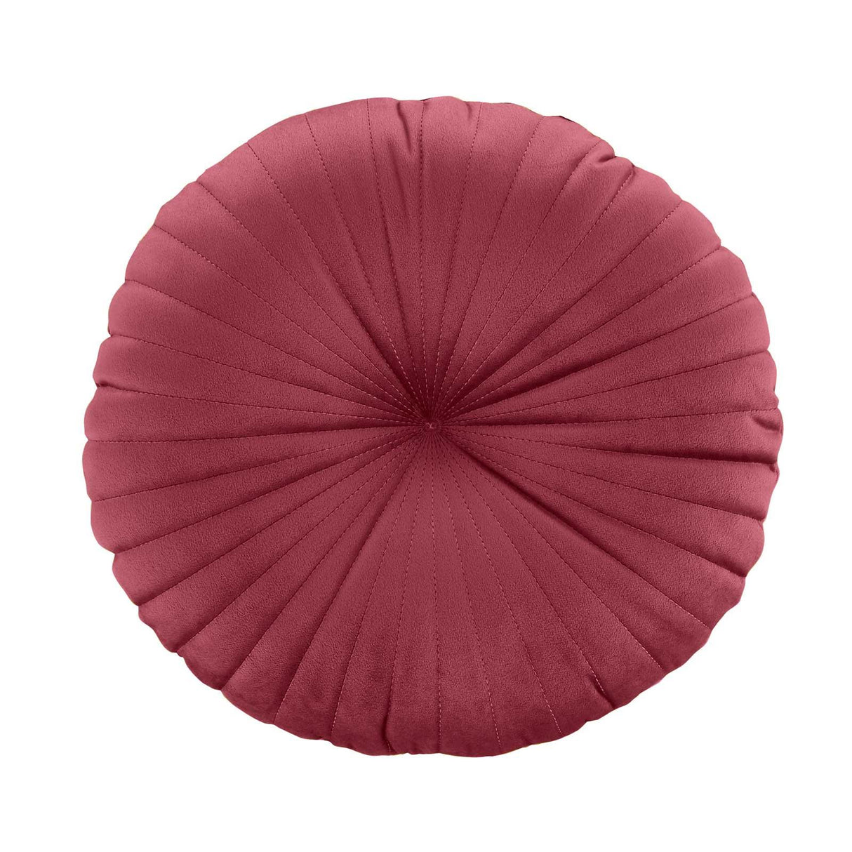 Catherine Lansfield Pleated Round Button Filled Cushion 28