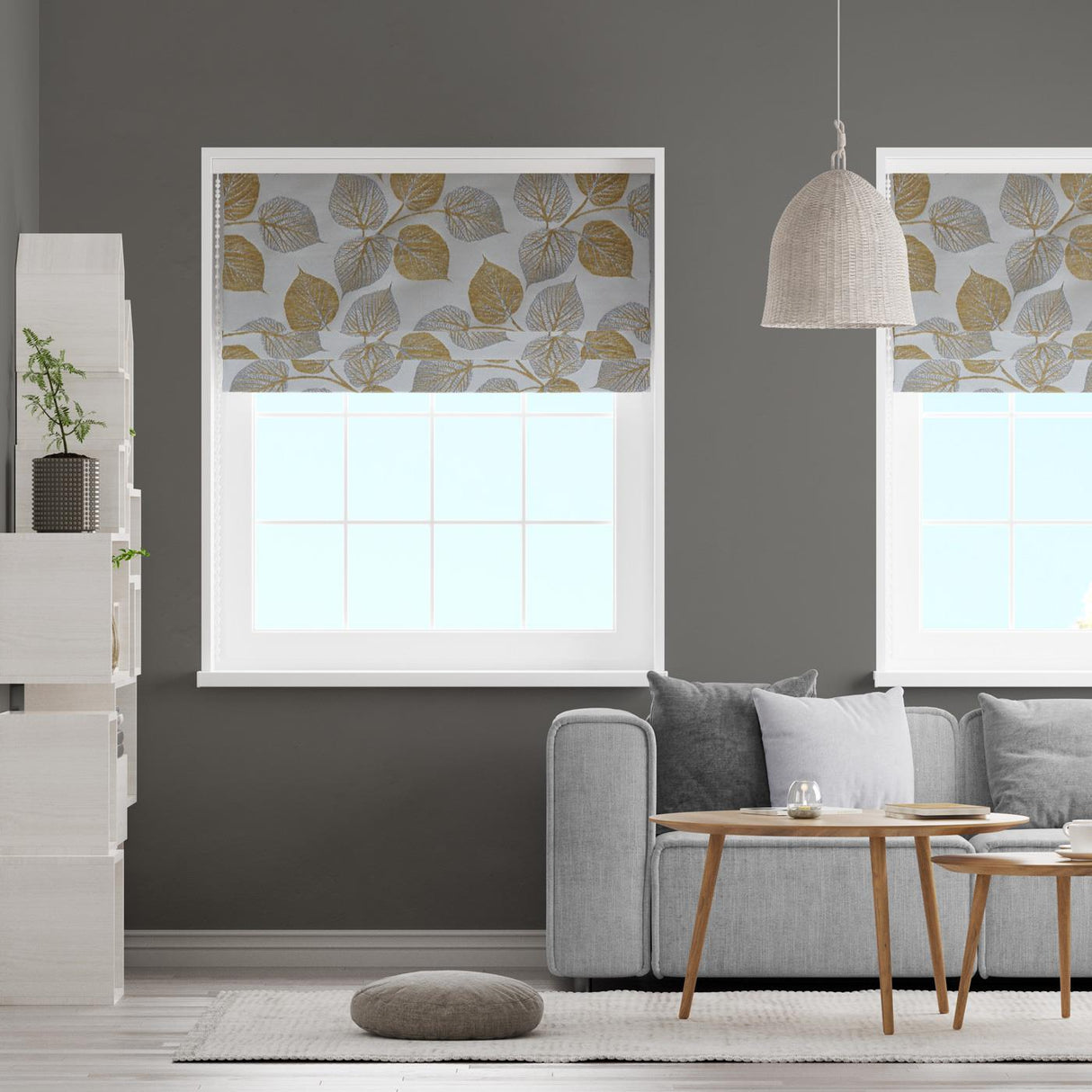 Hera Gold Made To Measure Roman Blind by Style Furnishings