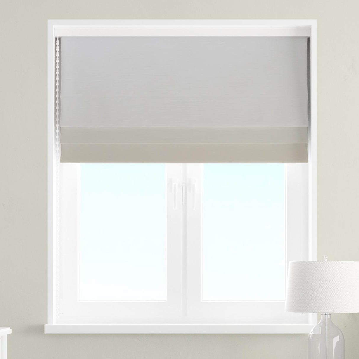 Lucida Ivory Made To Measure Roman Blind by Style Furnishings