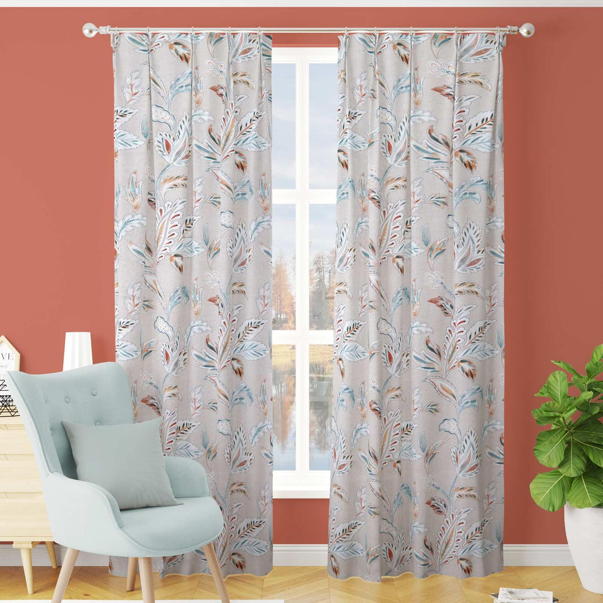 Cordoba Autumn Made To Measure Curtains by Style Furnishings
