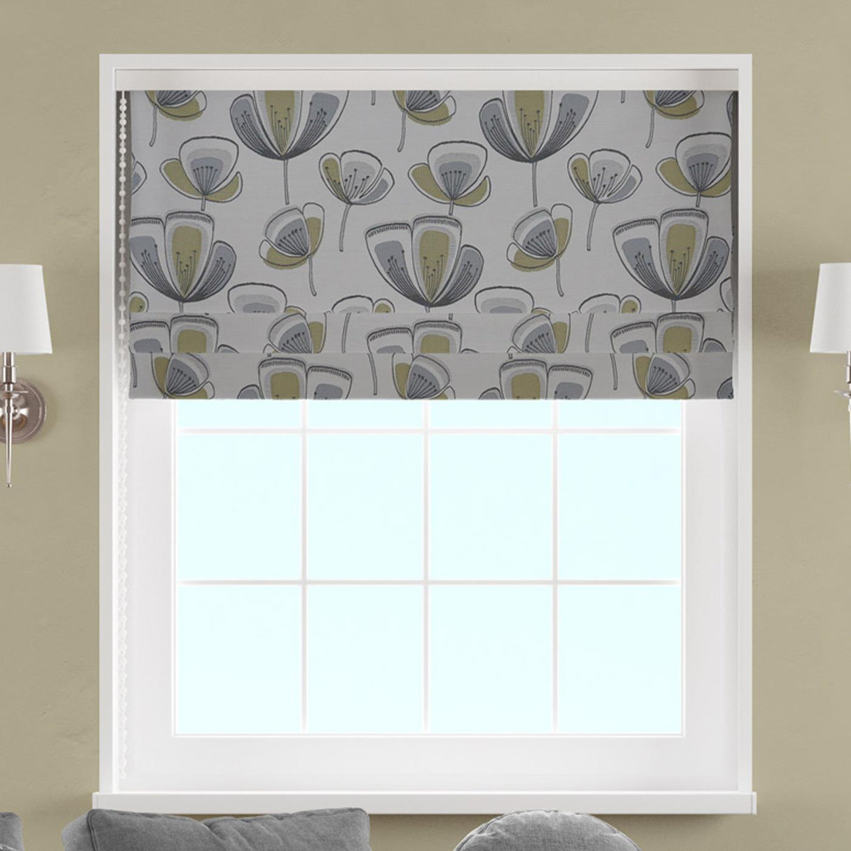 Hiona Gold Made To Measure Roman Blind by Style Furnishings