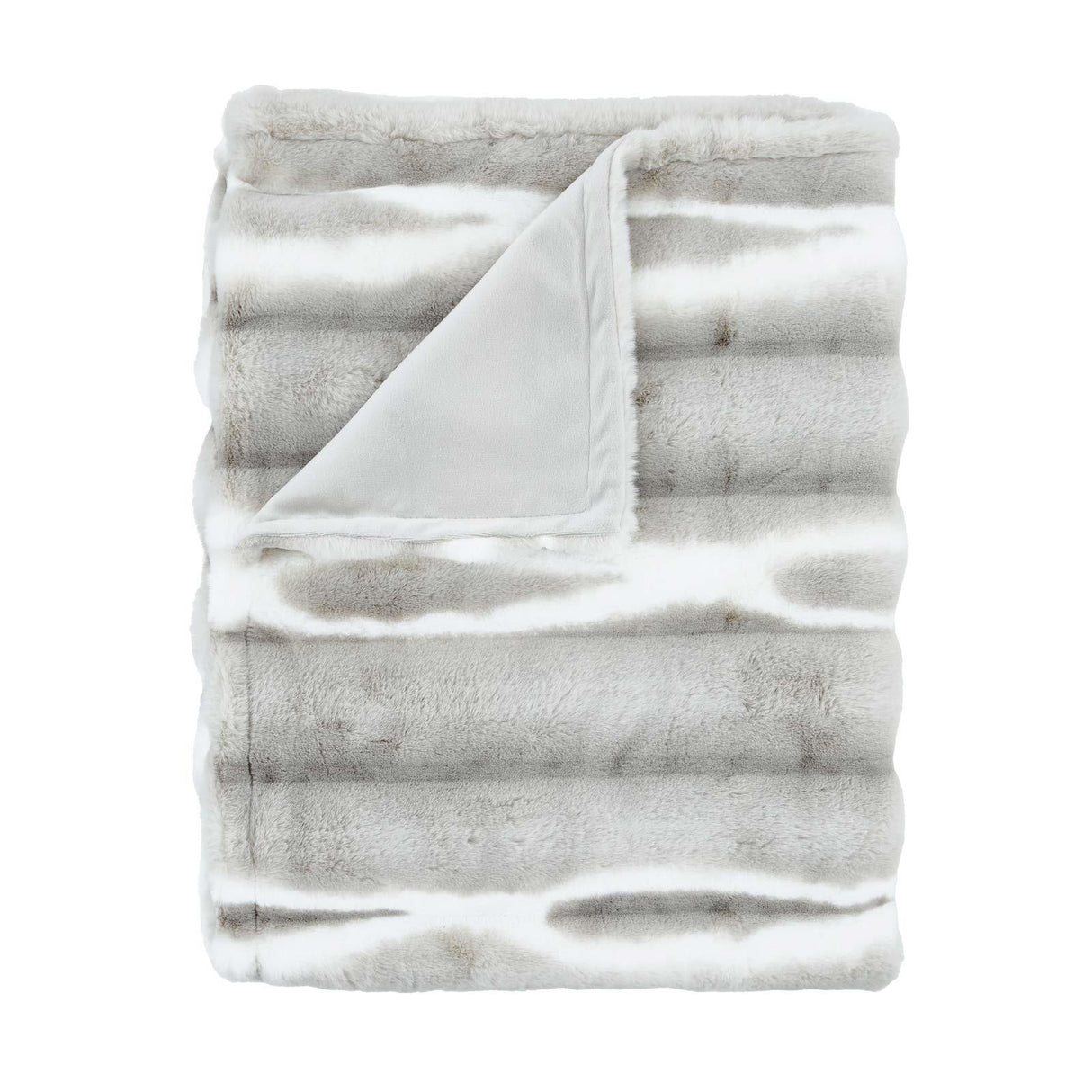 Flint Faux Fur Throw 130cm x 170cm by Catherine Lansfield