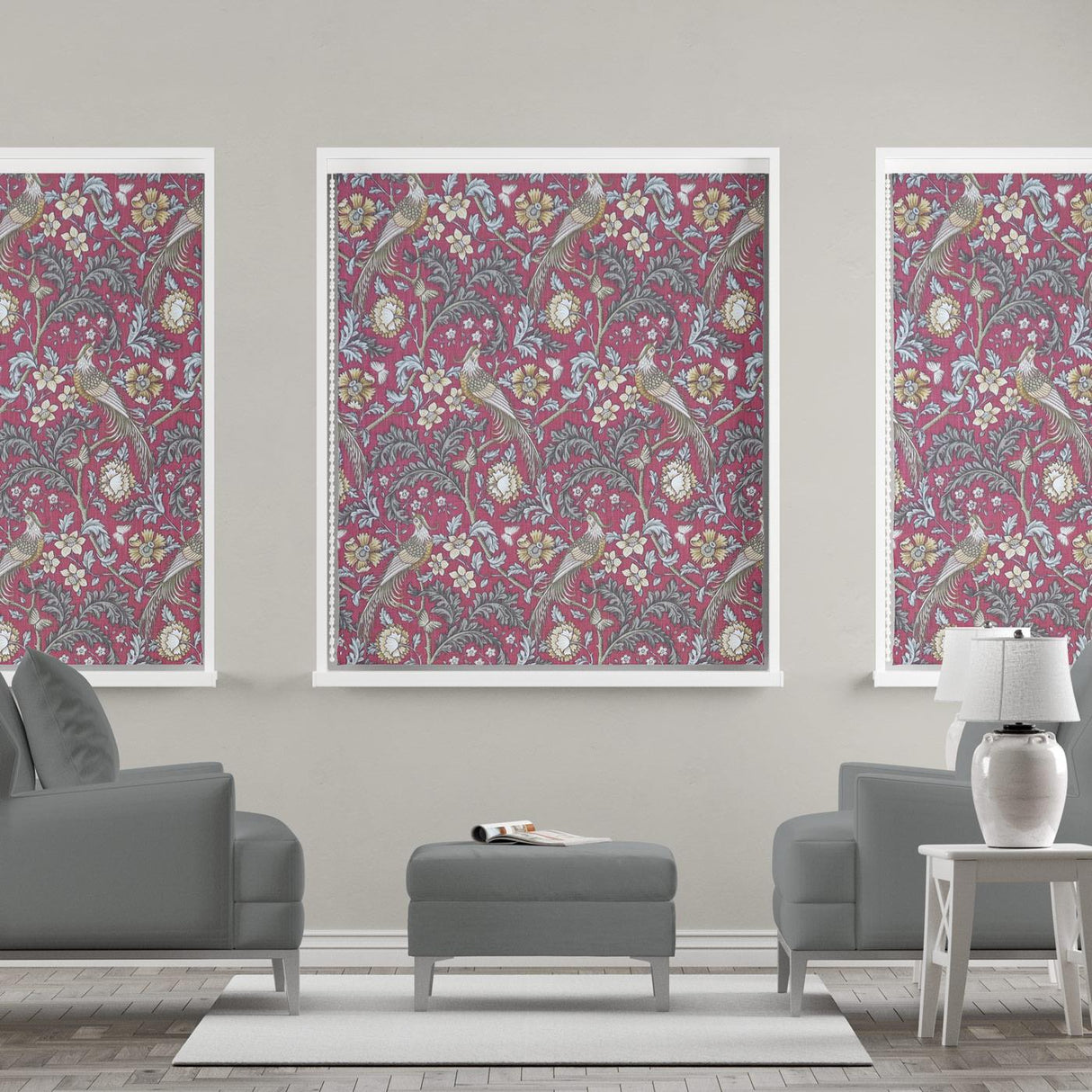 Oakmere Carmine Made To Measure Roman Blind by Style Furnishings