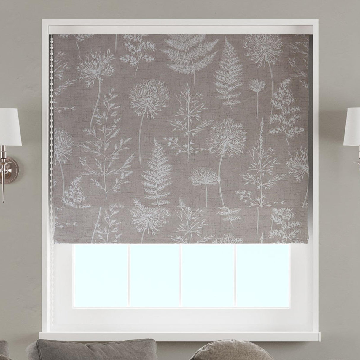 Chervil Clay Made To Measure Roman Blind by Style Furnishings