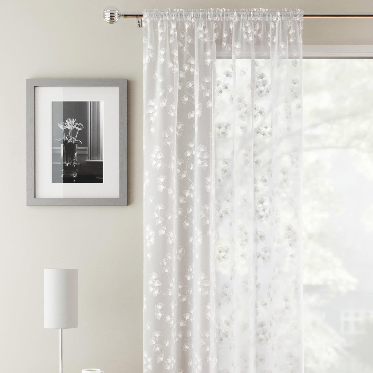 Delilah Voile Curtain Panel by Enhanced Living