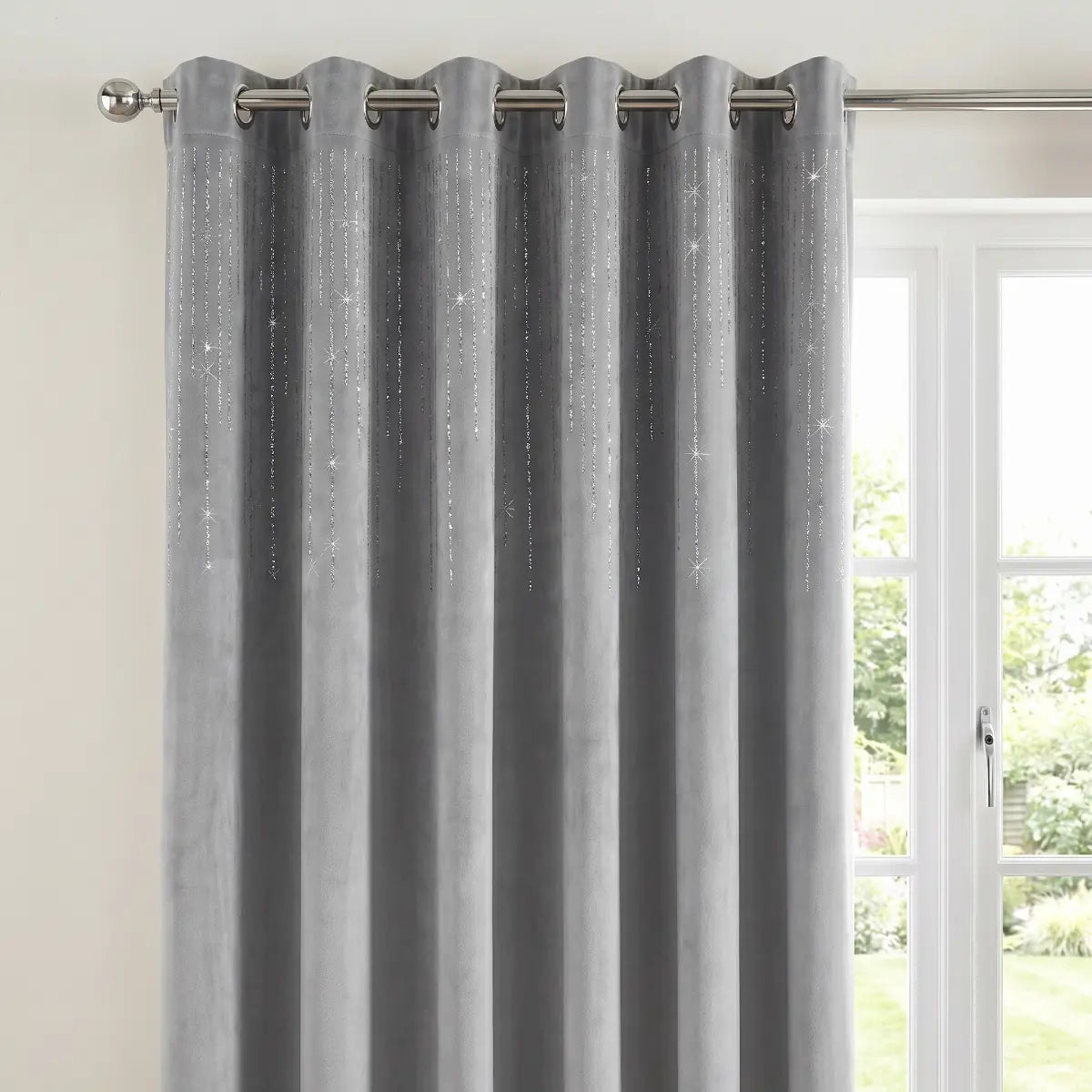 Diamondo Velvet Blackout Eyelet Ring Top Curtains 8