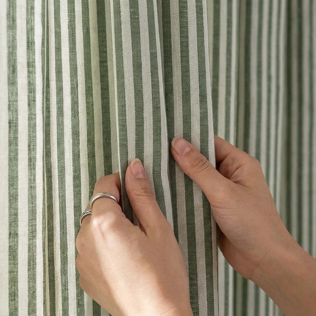 Hebden Lined Eyelet Curtains - Forest image 3
