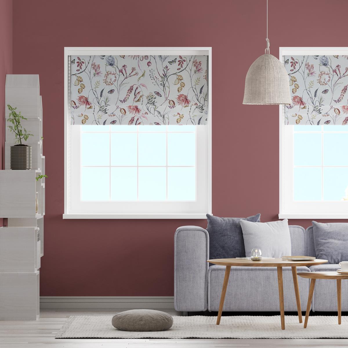 Grove Rosemist Made To Measure Roman Blind by Style Furnishings