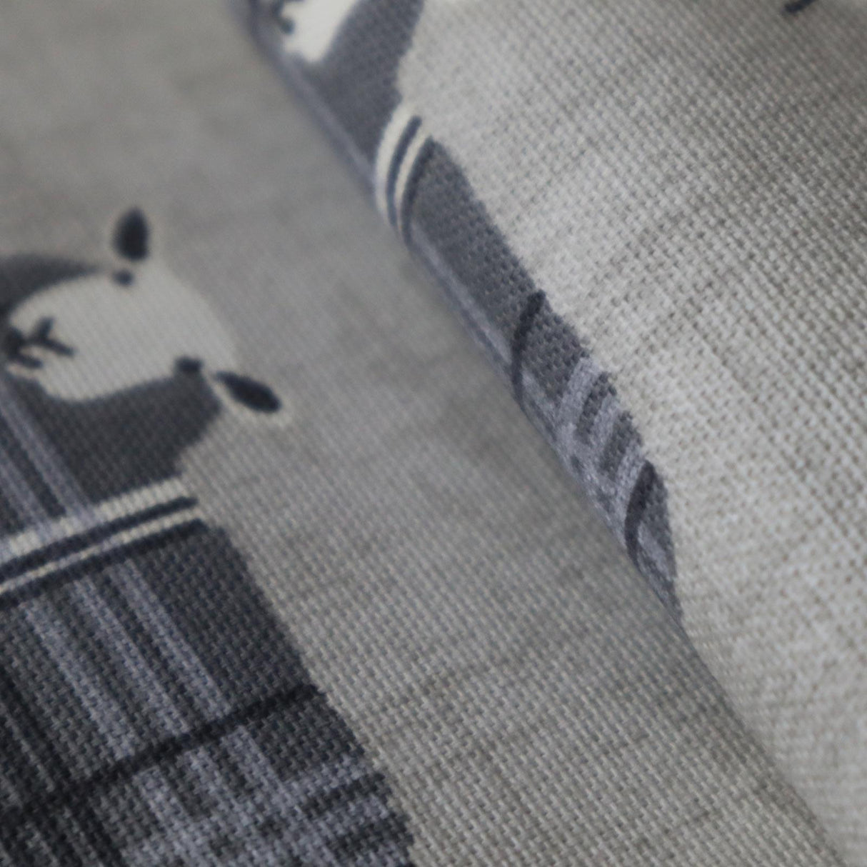 Baa Baa Charcoal Made To Measure Roman Blind by Style Furnishings