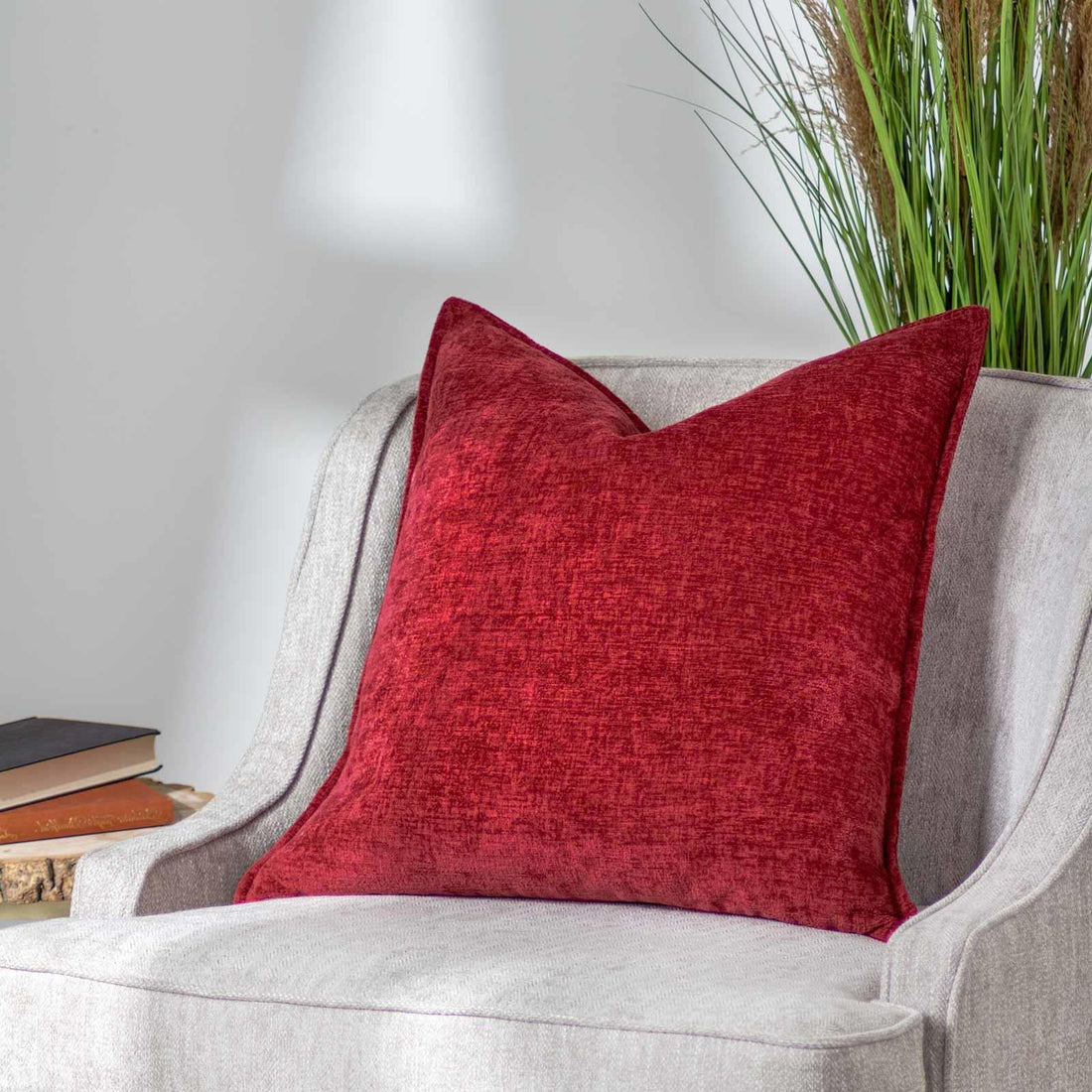 Buxton Super Soft Red Cushion Cover 50cm x 50cm (50cmx50cm)