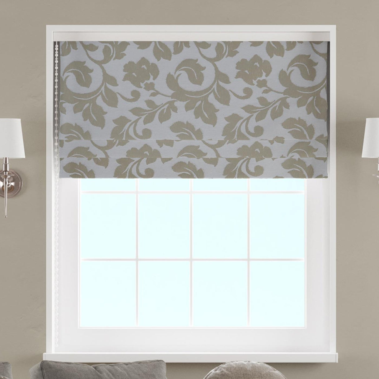 Achill Gold Made to Measure Roman Blind by Style Furnishings