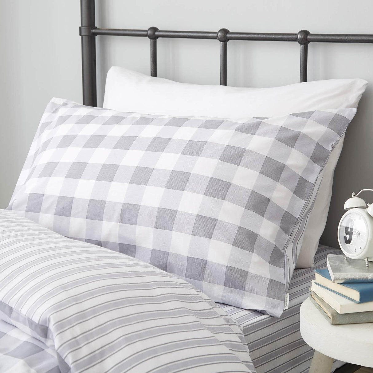 Check and Stripe Duvet Cover & Fitted Sheet Collection by Bianca