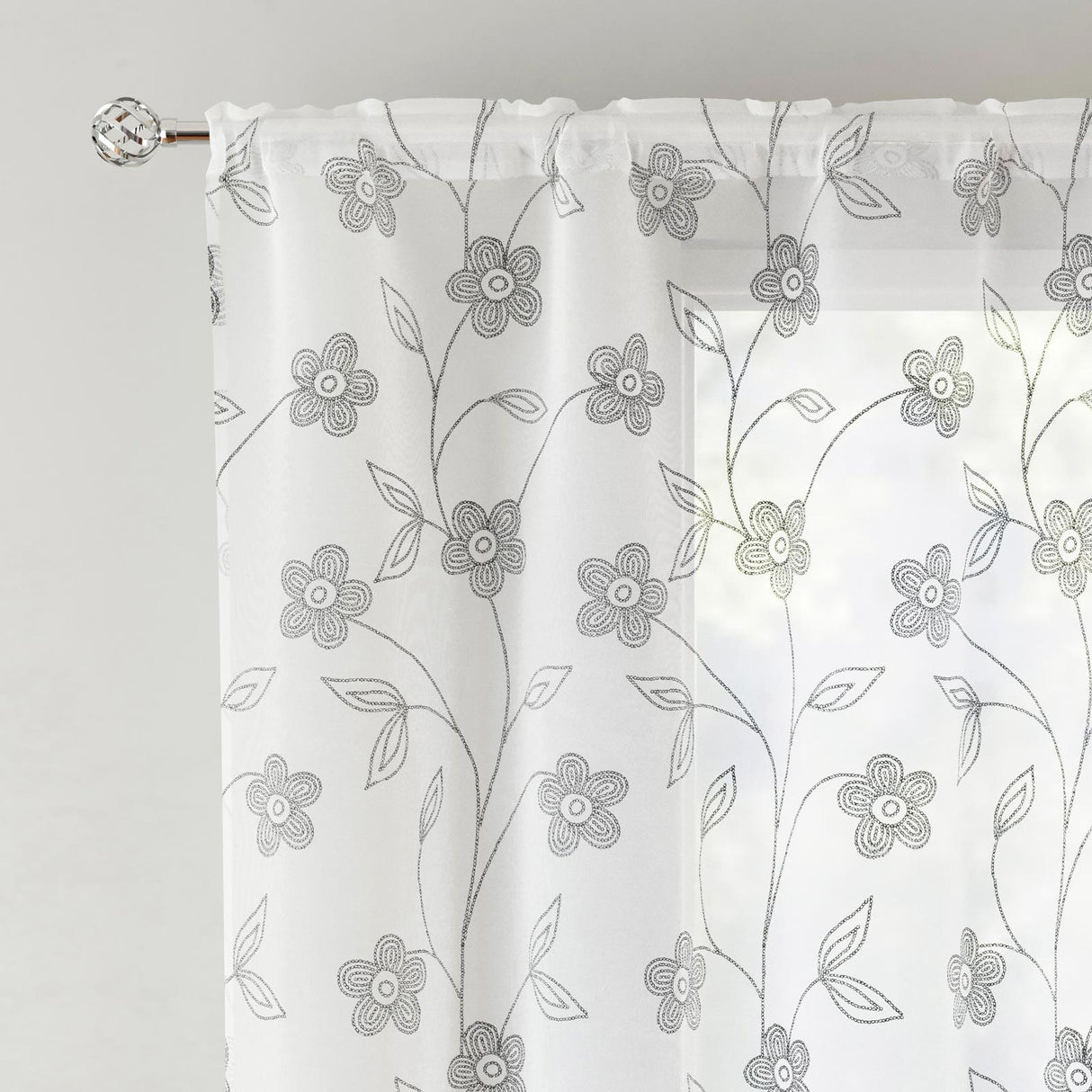 Sienna Voile Curtain Panel by Enhanced Living