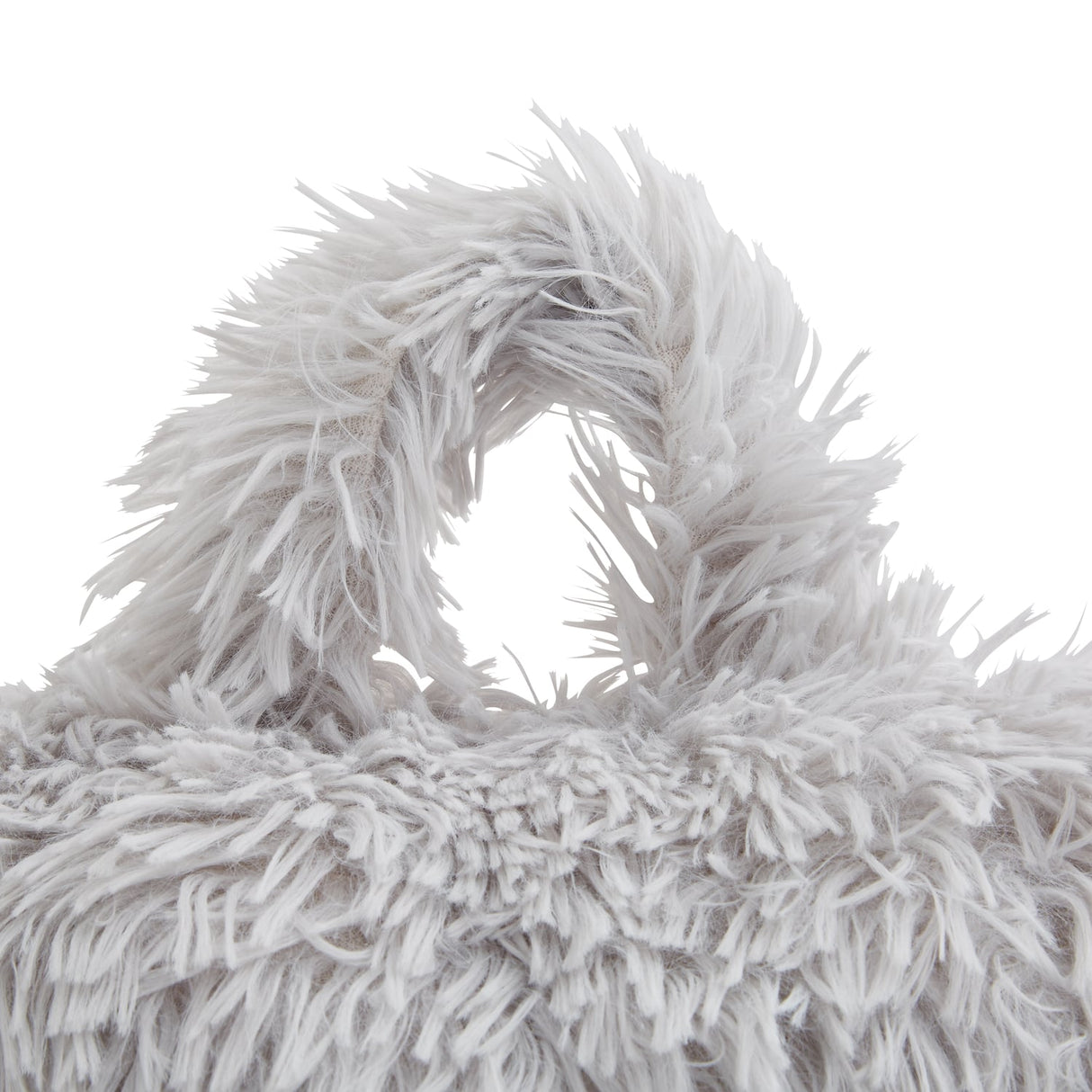 Catherine Lansfield Cuddly Heart Soft Filled Cushion - Silver - Cuddly Cuddle Cushion Silver
