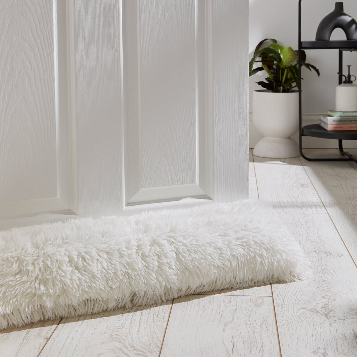 Catherine Lansfield Cuddly Draught Excluder Cosy Home Accessory - Cuddly Draught Excluder Cream