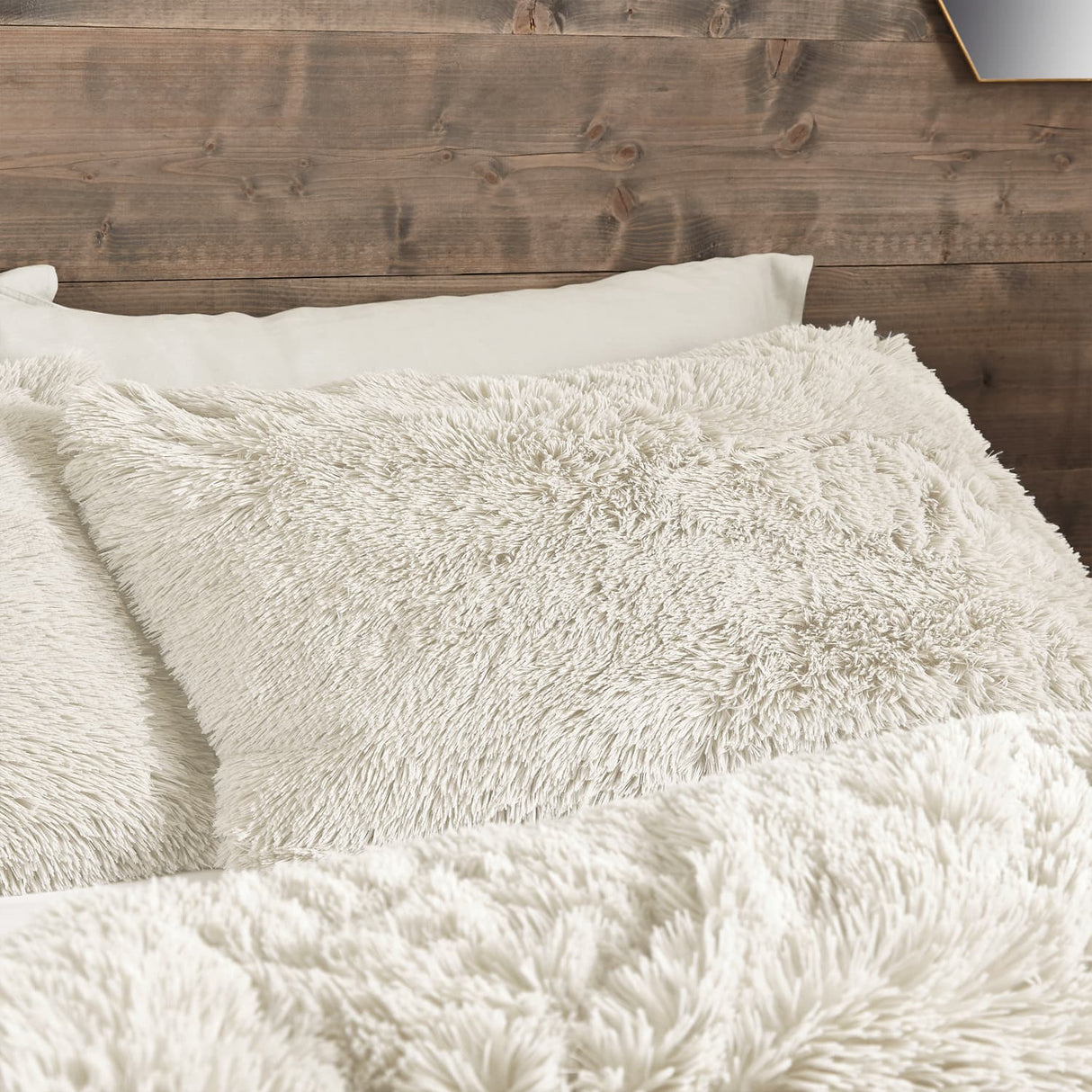 Catherine Lansfield Cuddly Duvet Cover Set - Cuddly Duvet Set Cream