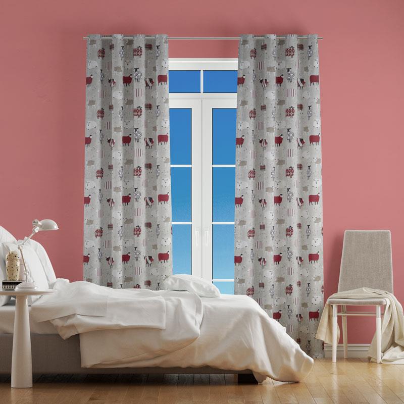 Baa Baa Peony Made To Measure Curtains by Style Furnishings