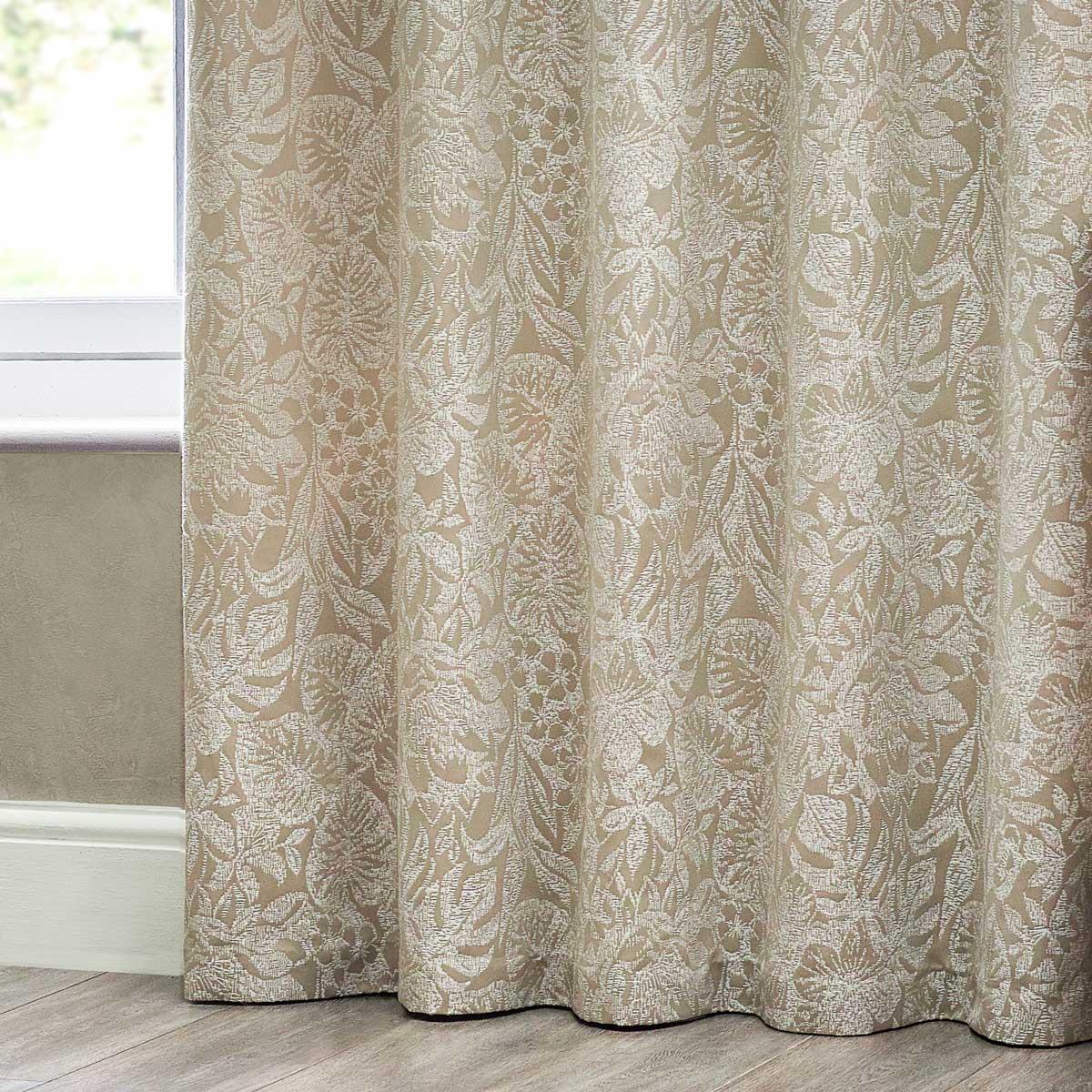 Bali Jacquard Leaf Eyelet Curtains by Wylder Nature