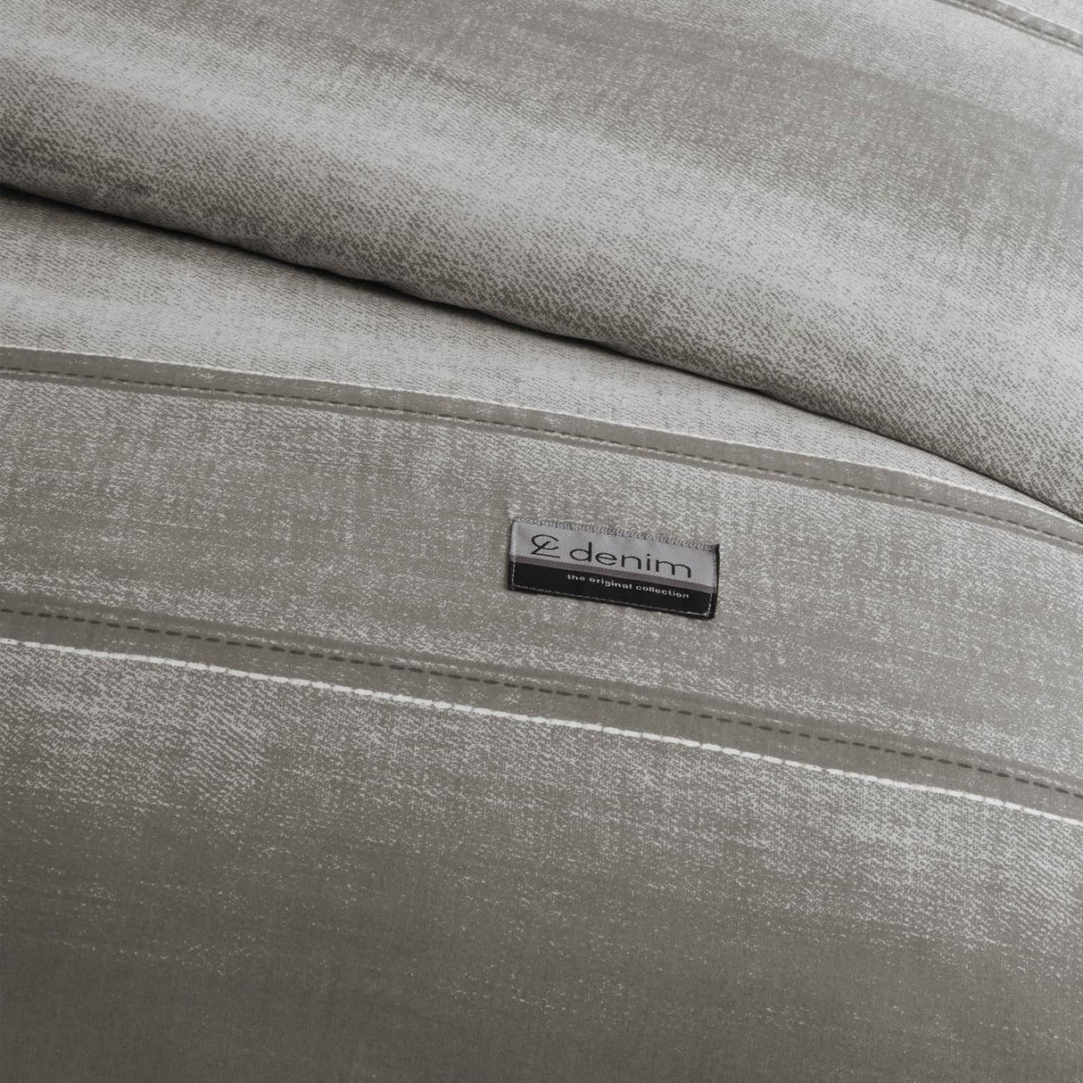 Catherine Lansfield Denim Duvet Cover Set - Natural - Denim Duvet Set