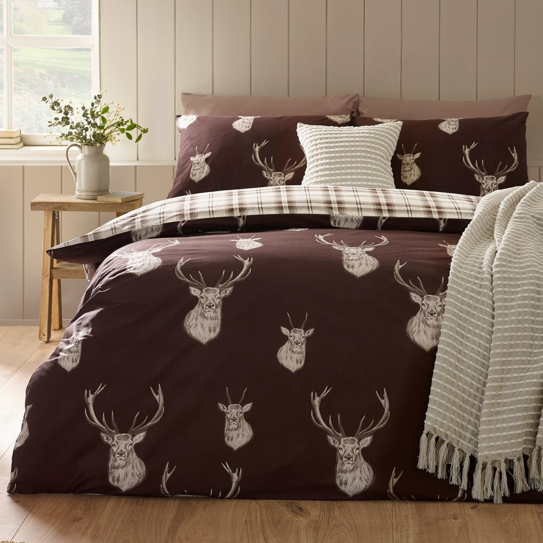 Catherine Lansfield Stag Duvet Cover Set