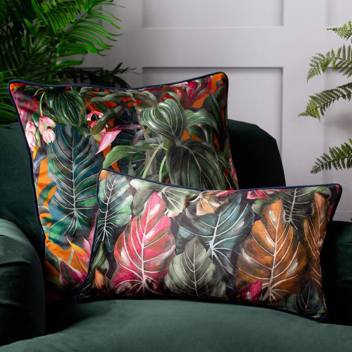 Mogori Leafage Cushion Cover 12" x 20" by Wylder 6