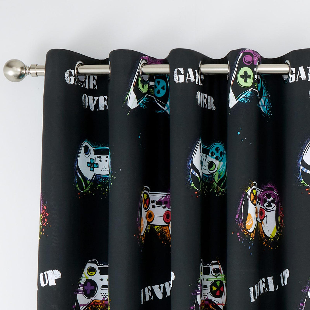 Game Over Eyelet Curtains by Catherine Lansfield