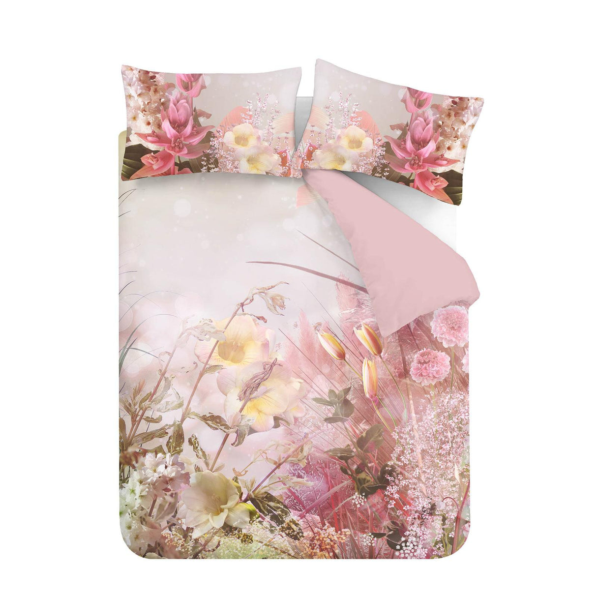Florence Floral Cotton Sateen Duvet Cover Set