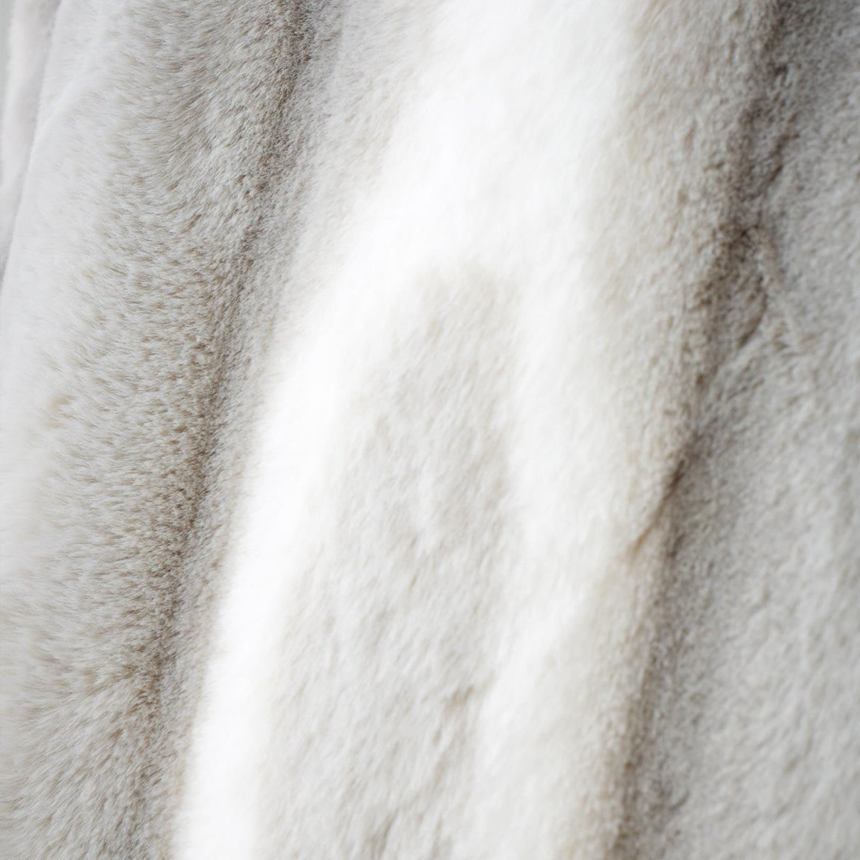 Catherine Lansfield Flint Faux Fur Silver Filled Cushion 3