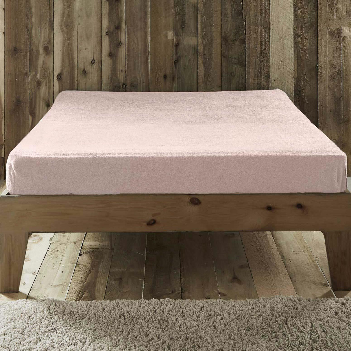 Sherpa Teddy Fleece Fitted Sheet by Rapport Home