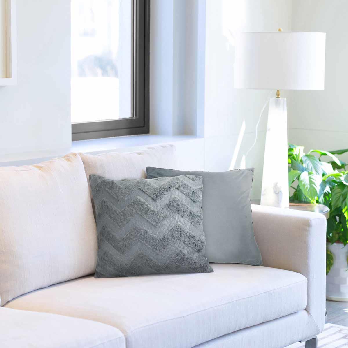 Nyla Zig Zag Cushion Cover 17x17" (43x43cm) by Emma Barclay 9