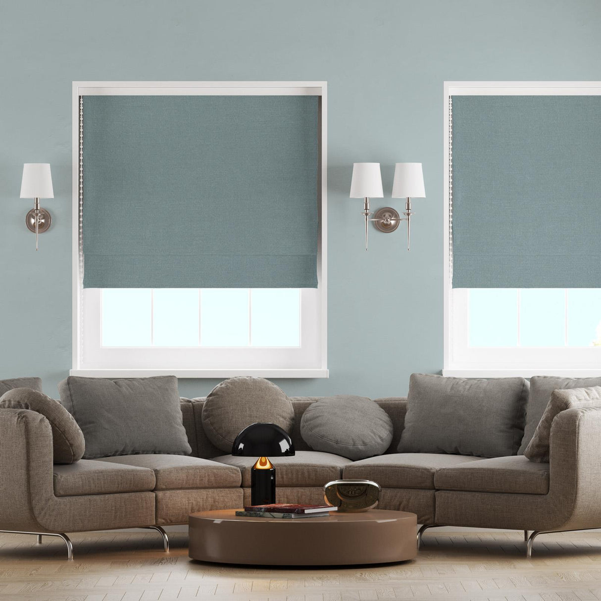 Dharana Saltwater Made To Measure Roman Blind by Style Furnishings
