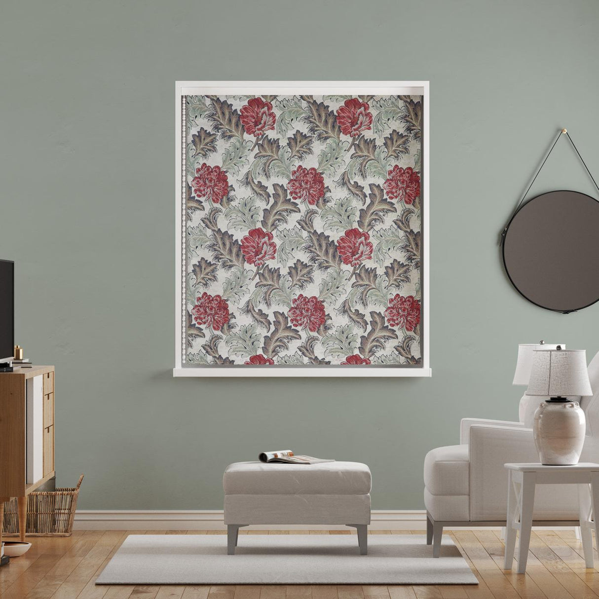 Harrington Red Earth Made To Measure Roman Blind by Style Furnishings