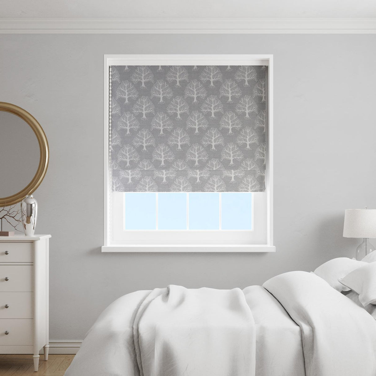 Great Oak Dove Made To Measure Roman Blind by Style Furnishings