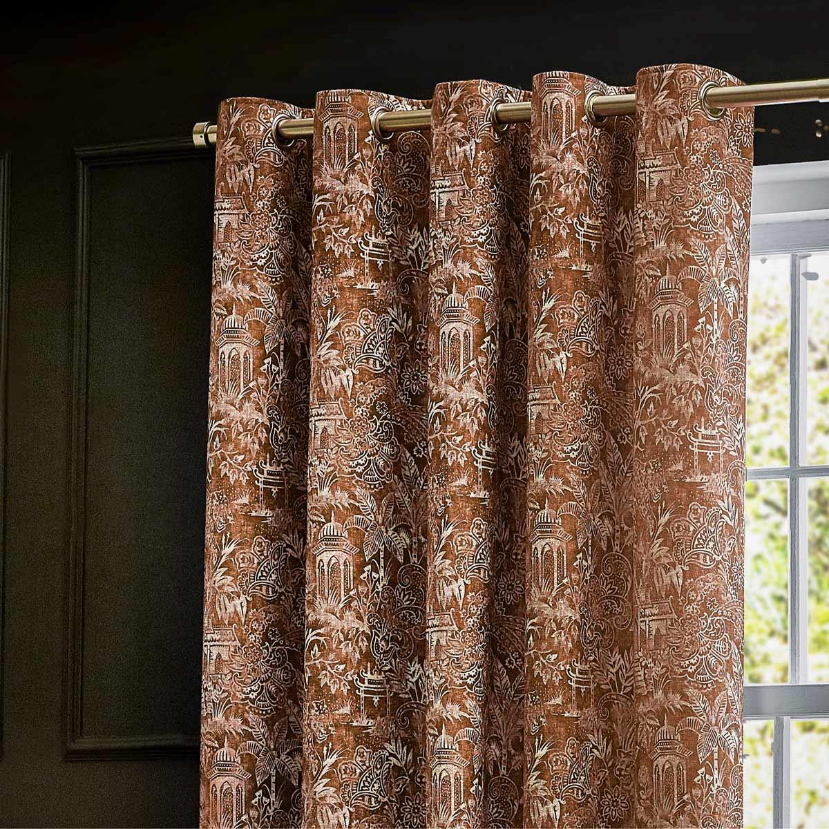 Bengal Jungle Eyelet Curtains by Wylder Tropics