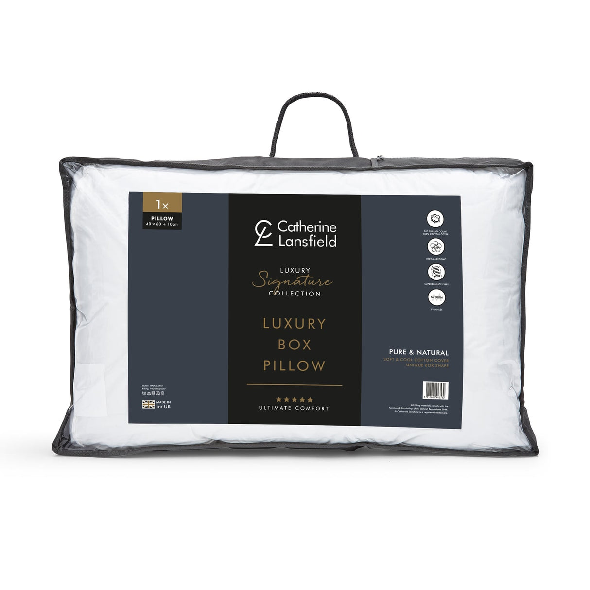 Catherine Lansfield Luxury Box Pillow - Luxury Box Pillow