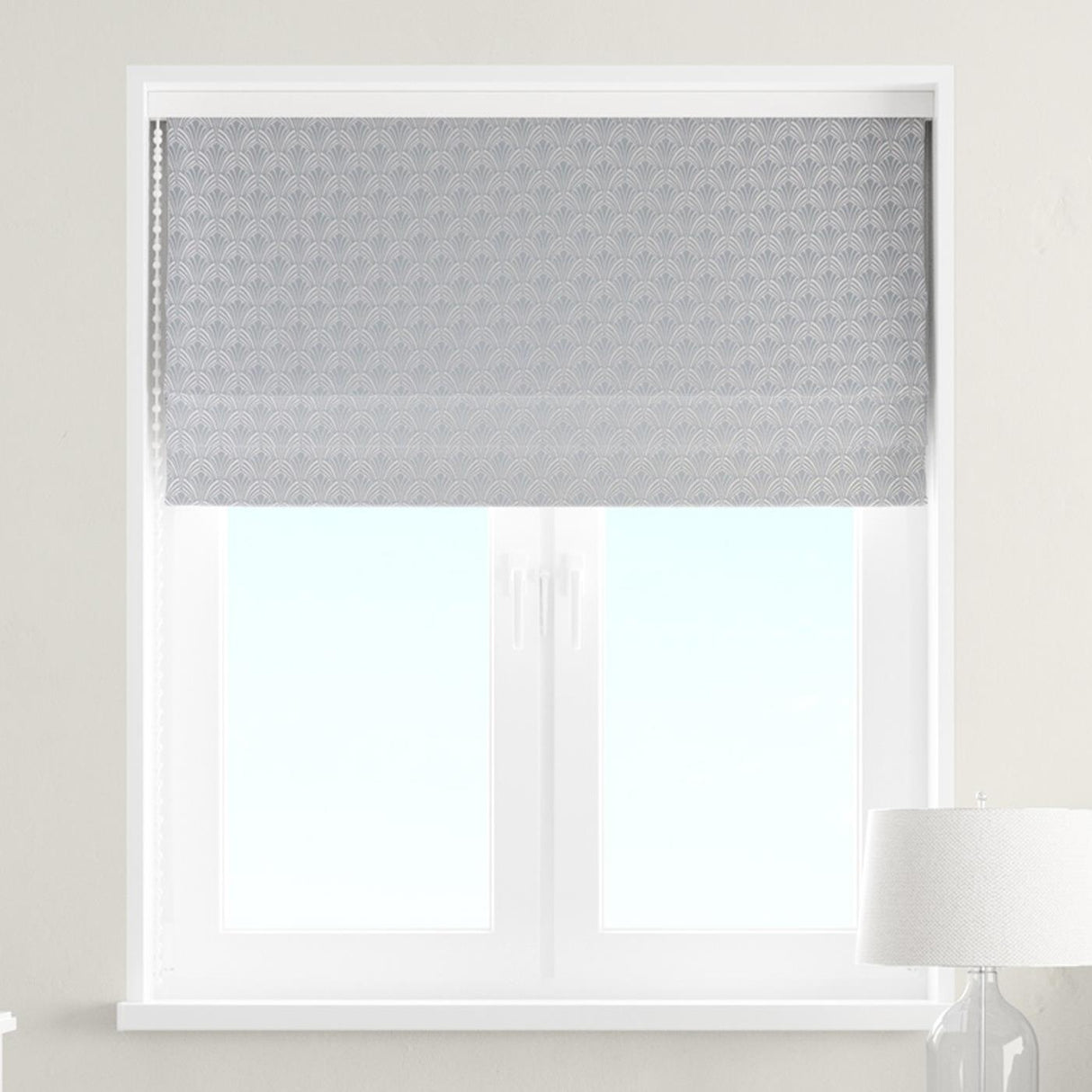Luxor Cloud Made To Measure Roman Blind by Style Furnishings