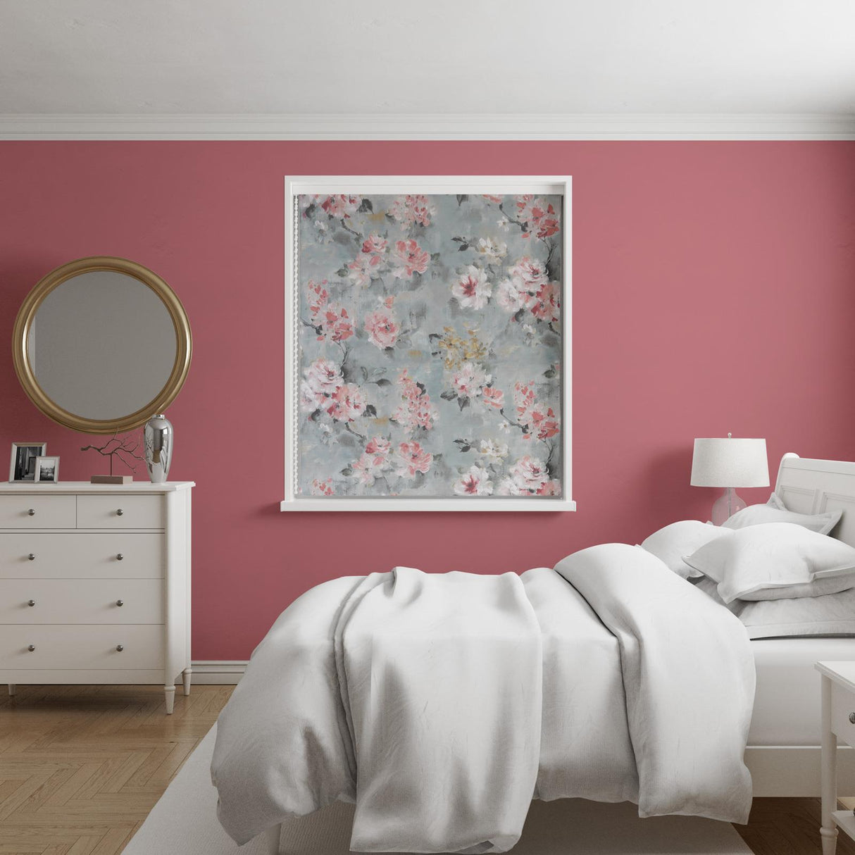 Hanami Coral Made To Measure Roman Blind by Style Furnishings