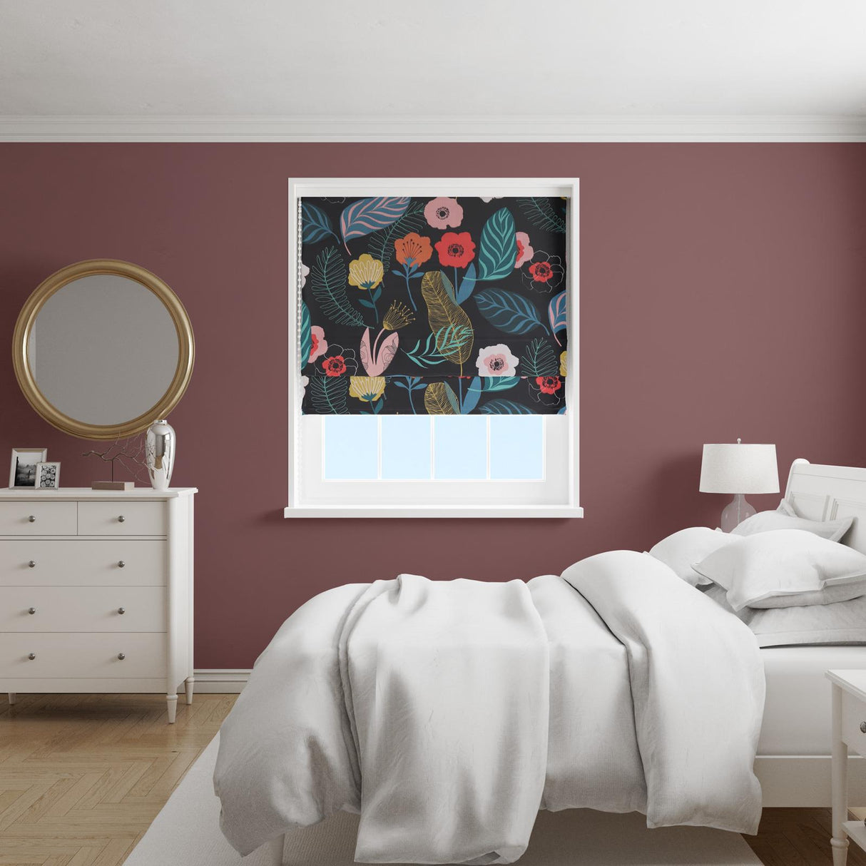 Levande Jet Made To Measure Roman Blind by Style Furnishings