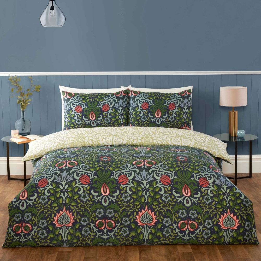 Heritage Flora Duvet Cover Set by Rapport Home