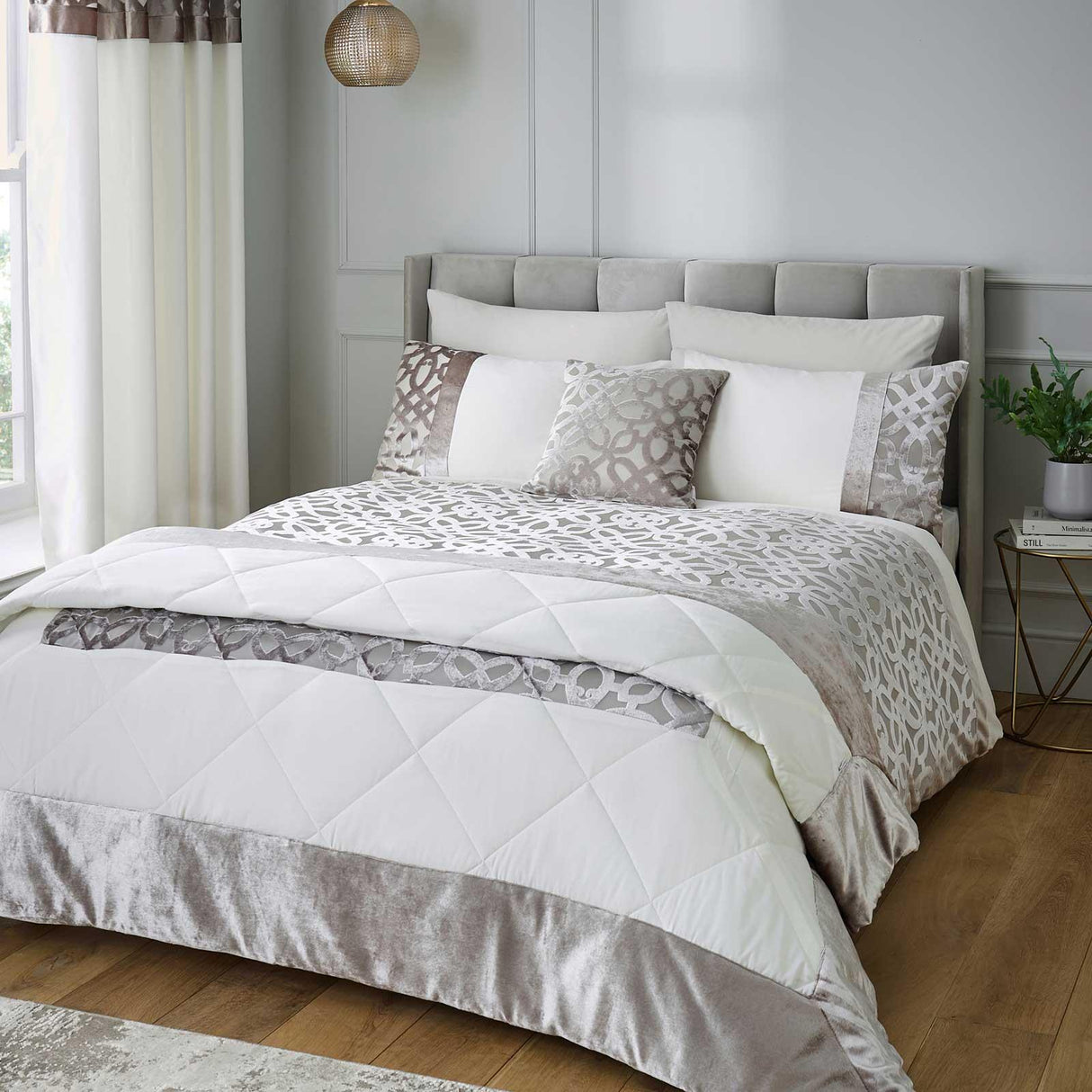 Catherine Lansfield Lattice Filled Cushion 7