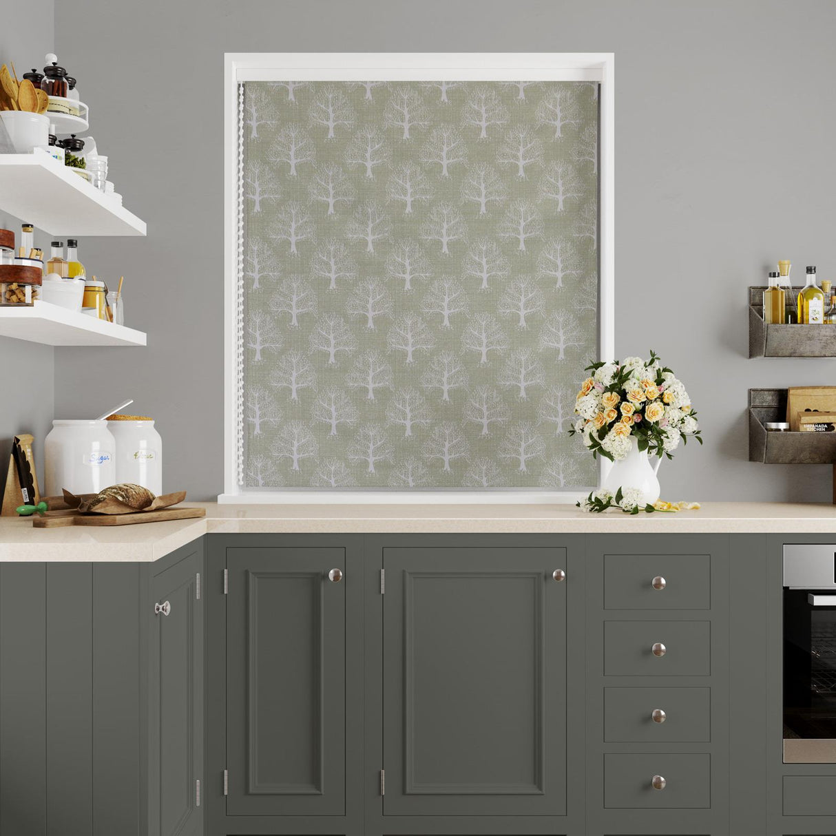 Great Oak Willow Made To Measure Roman Blind by Style Furnishings