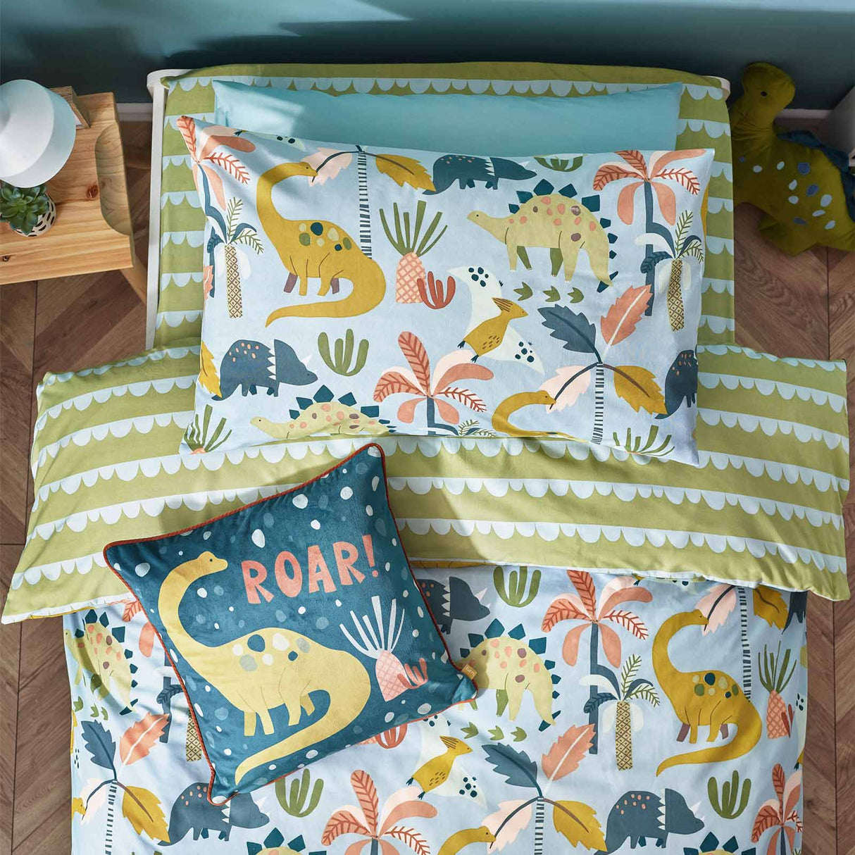 Little Dinos Scandi Duvet Cover Set by little furn.
